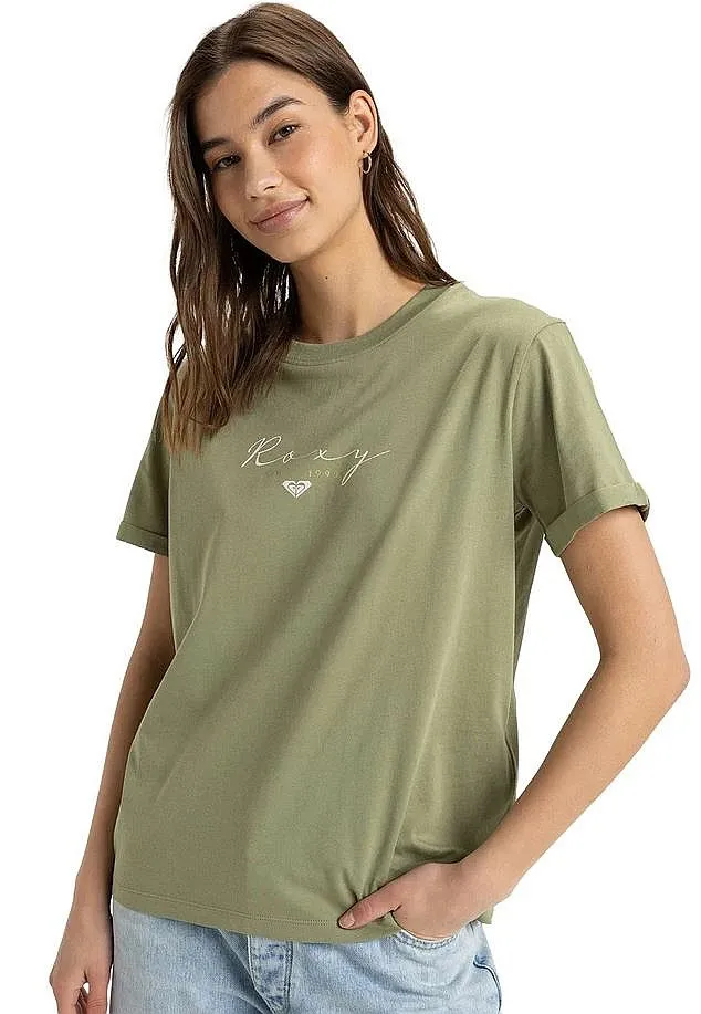 T-Shirt Roxy Noon Ocean A - GLD0/Oil Green - women´s