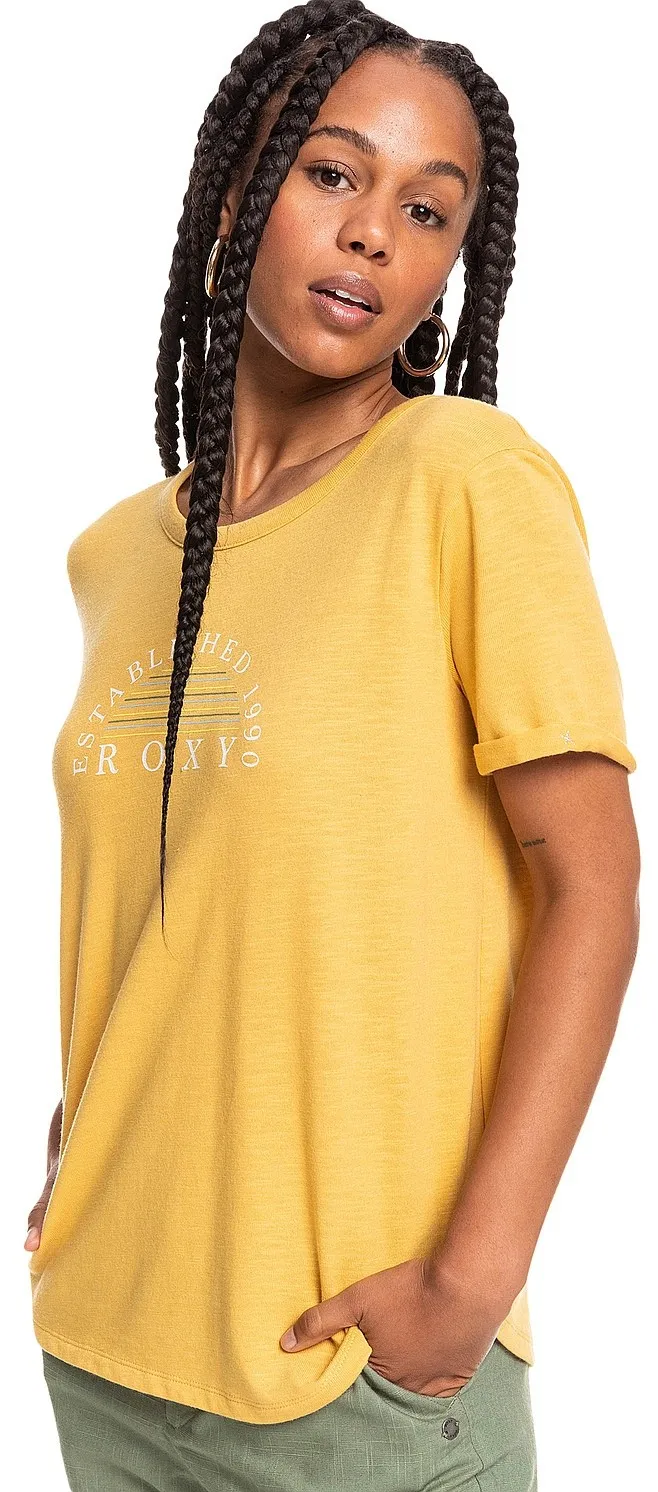 T-Shirt Roxy Oceanholic - YHV0/Ochre - women´s