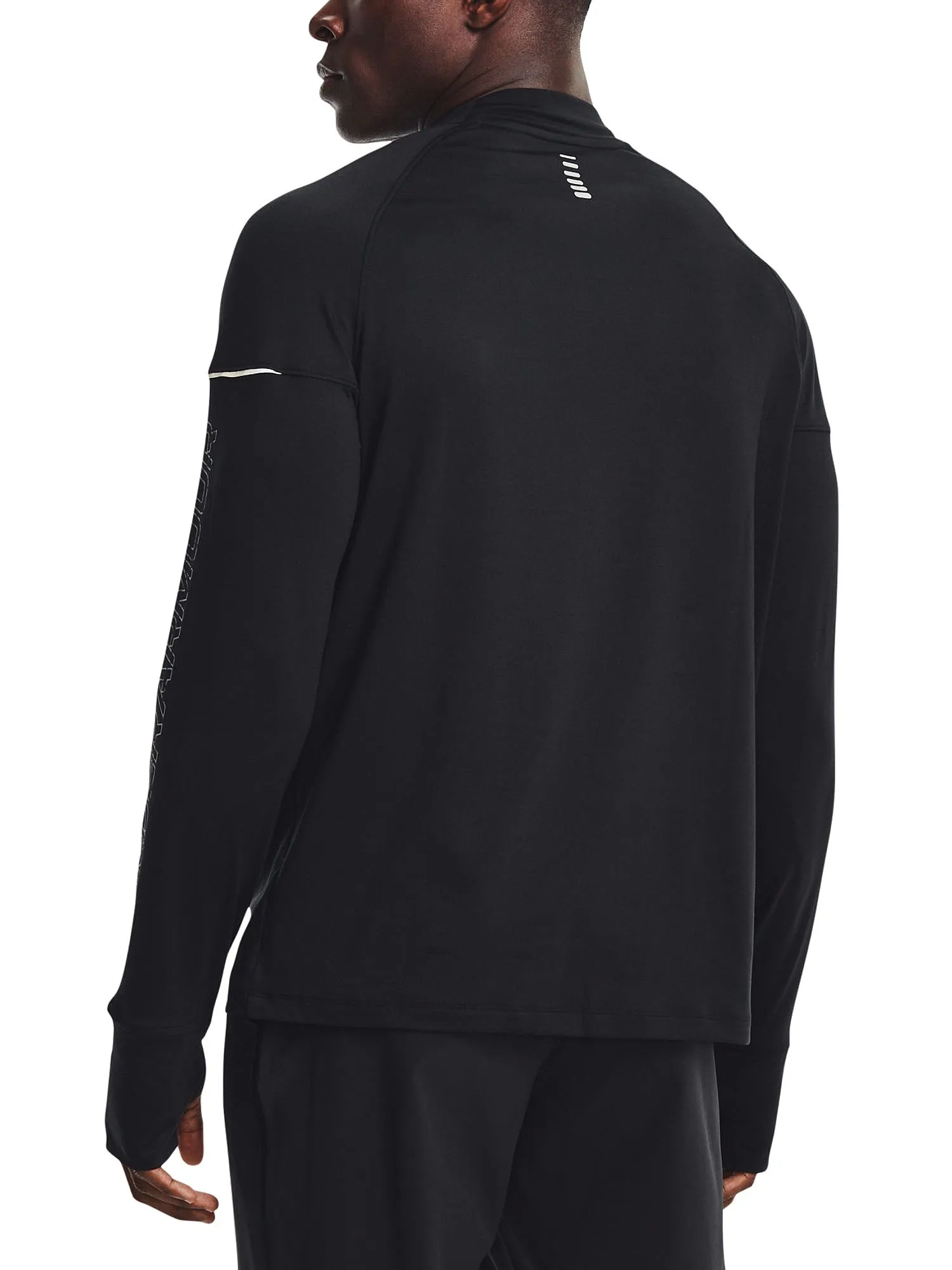 T-Shirt Under Armour OutRun The Cold LS - 001/Black/Reflective - men´s