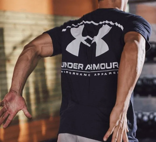 T-Shirt Under Armour Performance Big Logo - 001/Black Onyx White - men´s