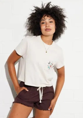 T-Shirt Volcom Pocket Dial - Bone - women´s