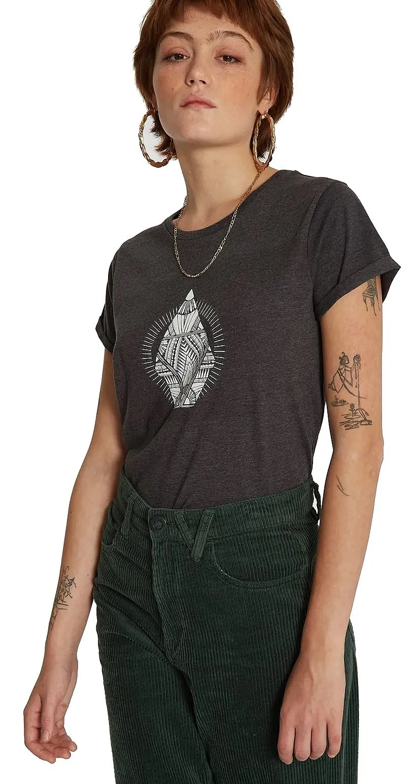 T-Shirt Volcom Radical Daze - Charcoal - women´s