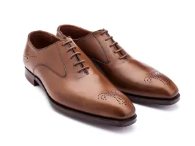 Tan Antique Calf Leather Shoes - Rosemoor