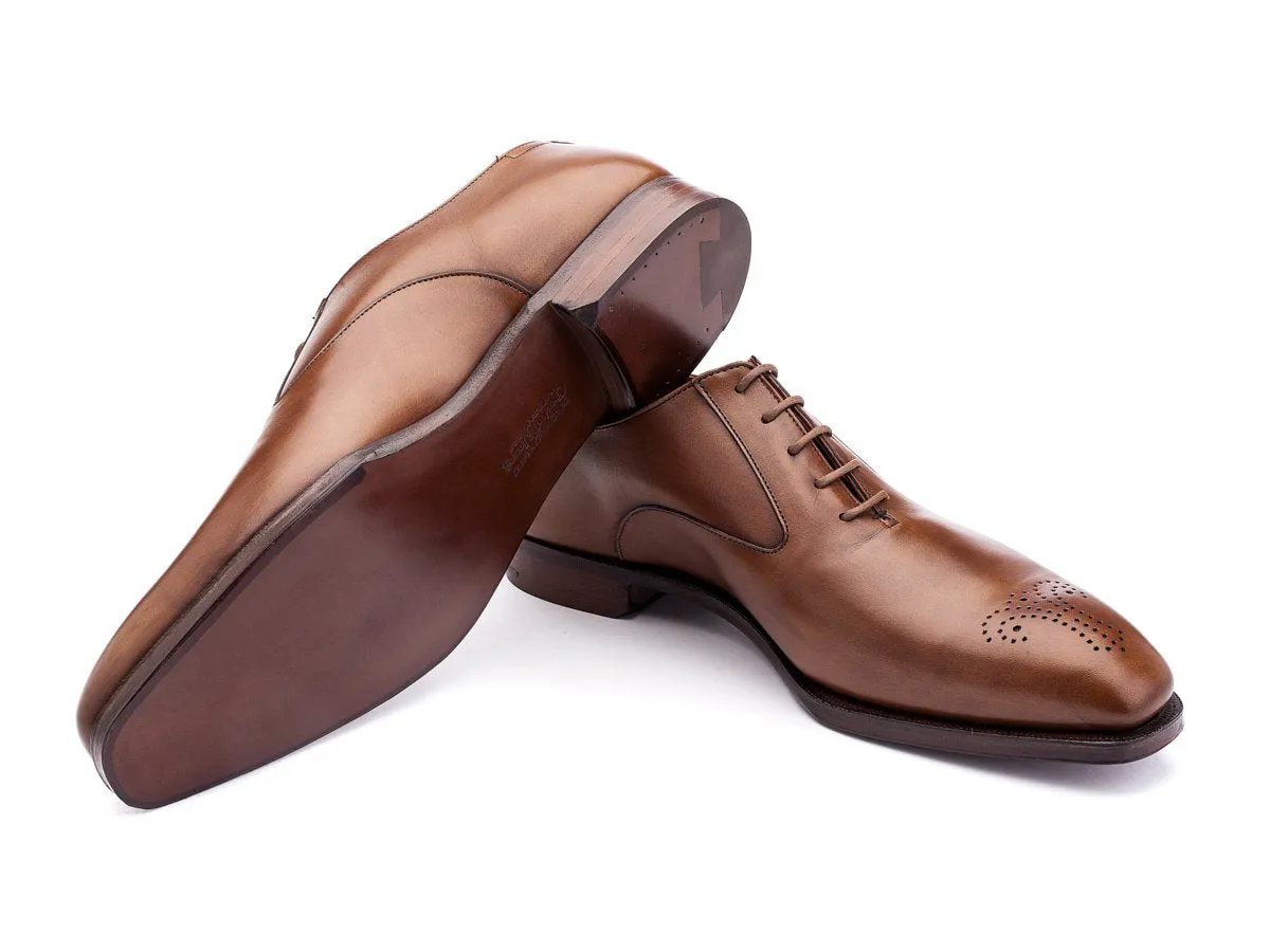 Tan Antique Calf Leather Shoes - Rosemoor