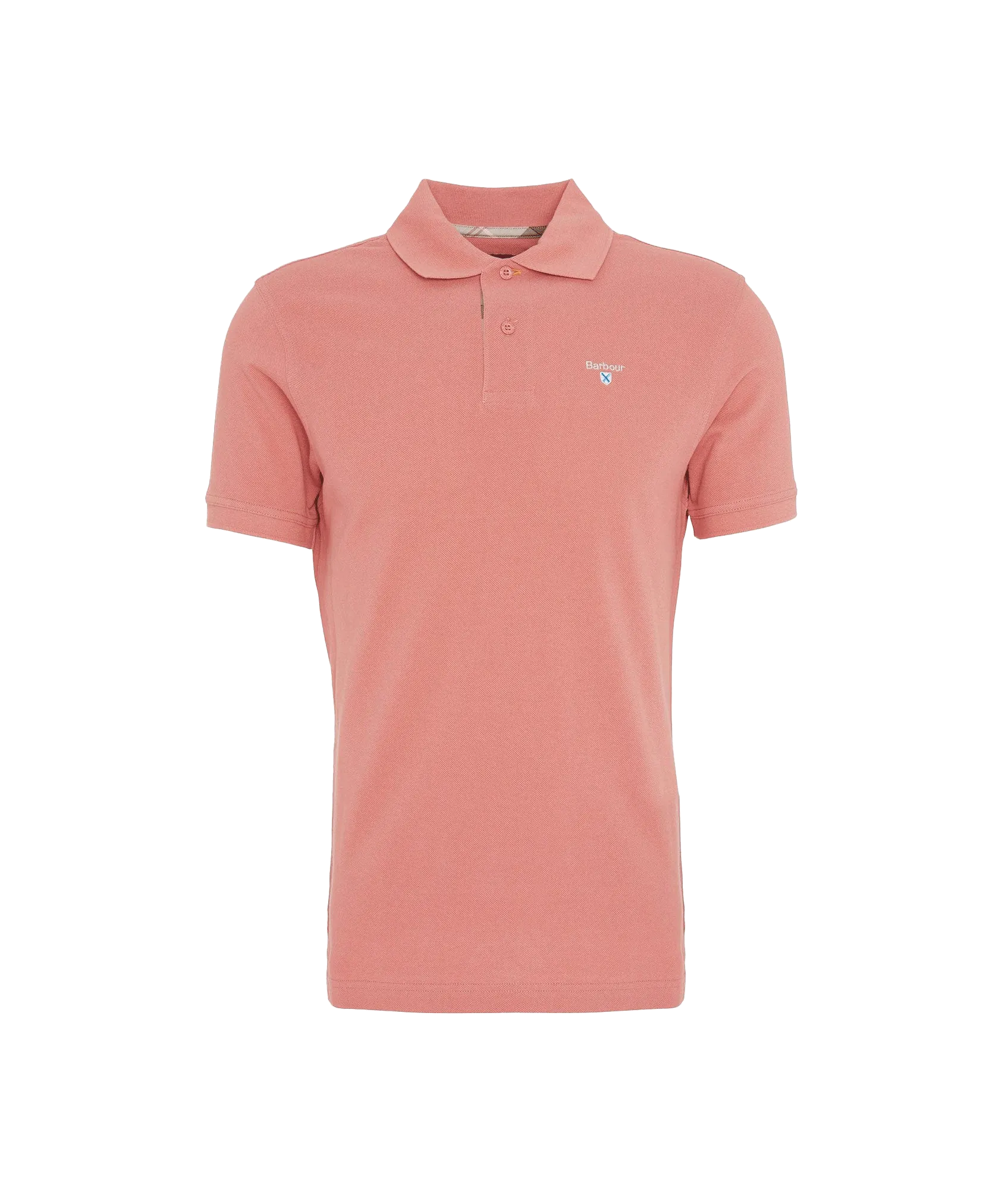 Tartan Pique Polo - Pink