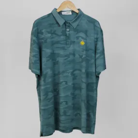 Teal Camo Polo