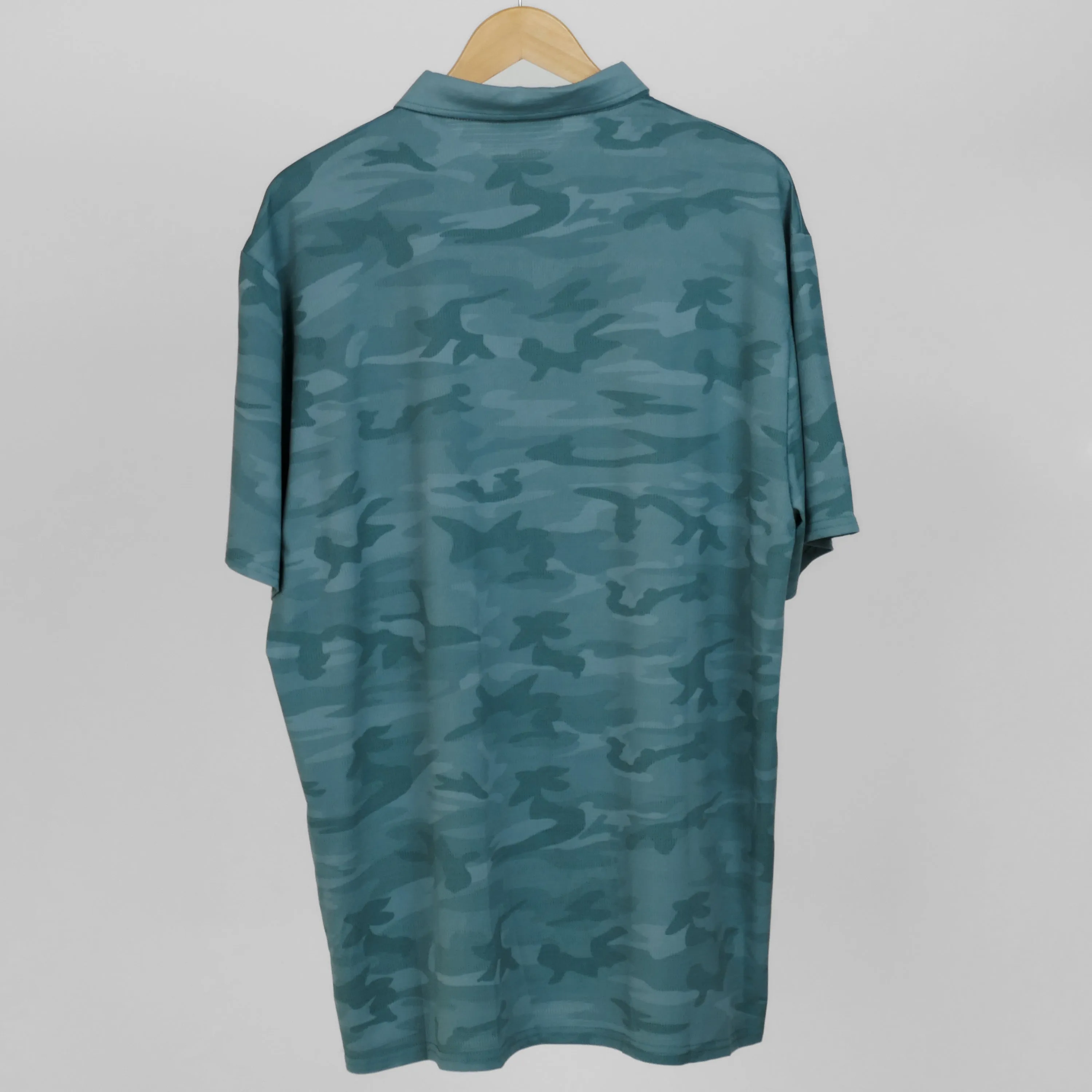 Teal Camo Polo