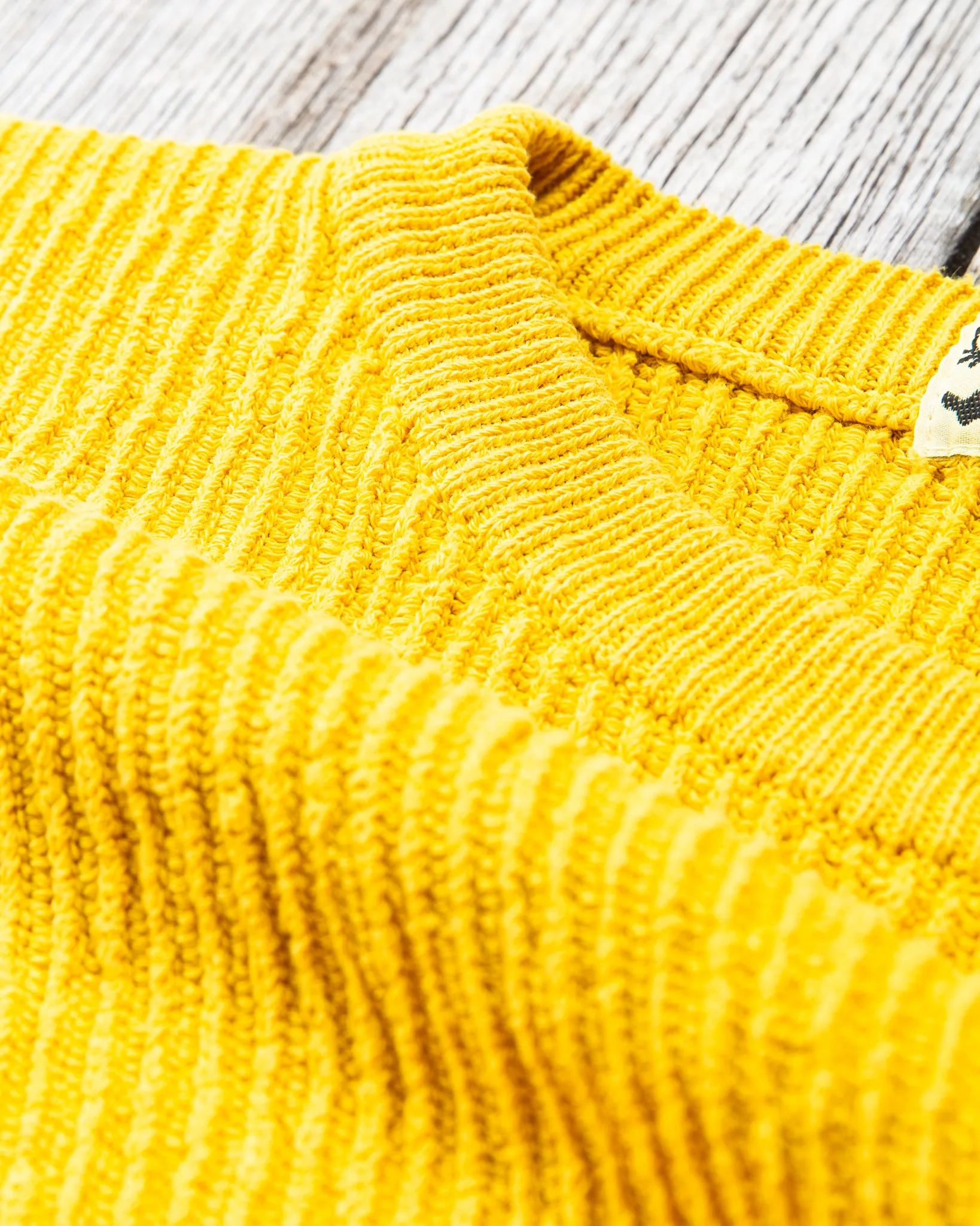 Tender Type 741 Rib Shoulder Pullover Turmeric Dyed