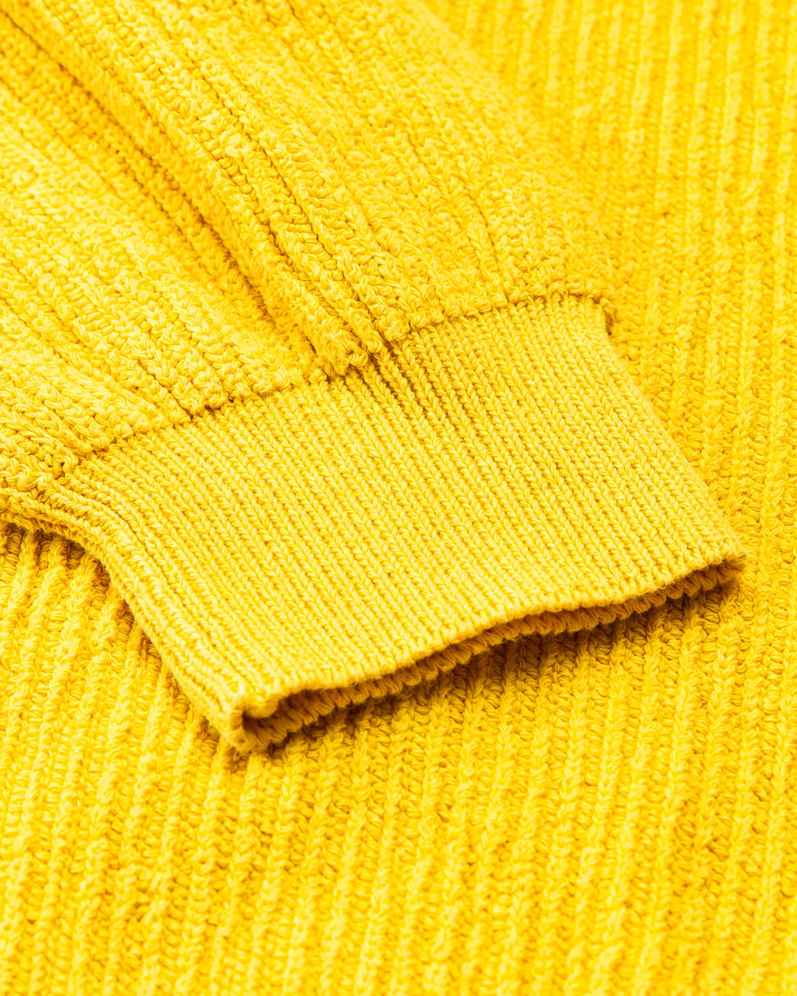 Tender Type 741 Rib Shoulder Pullover Turmeric Dyed