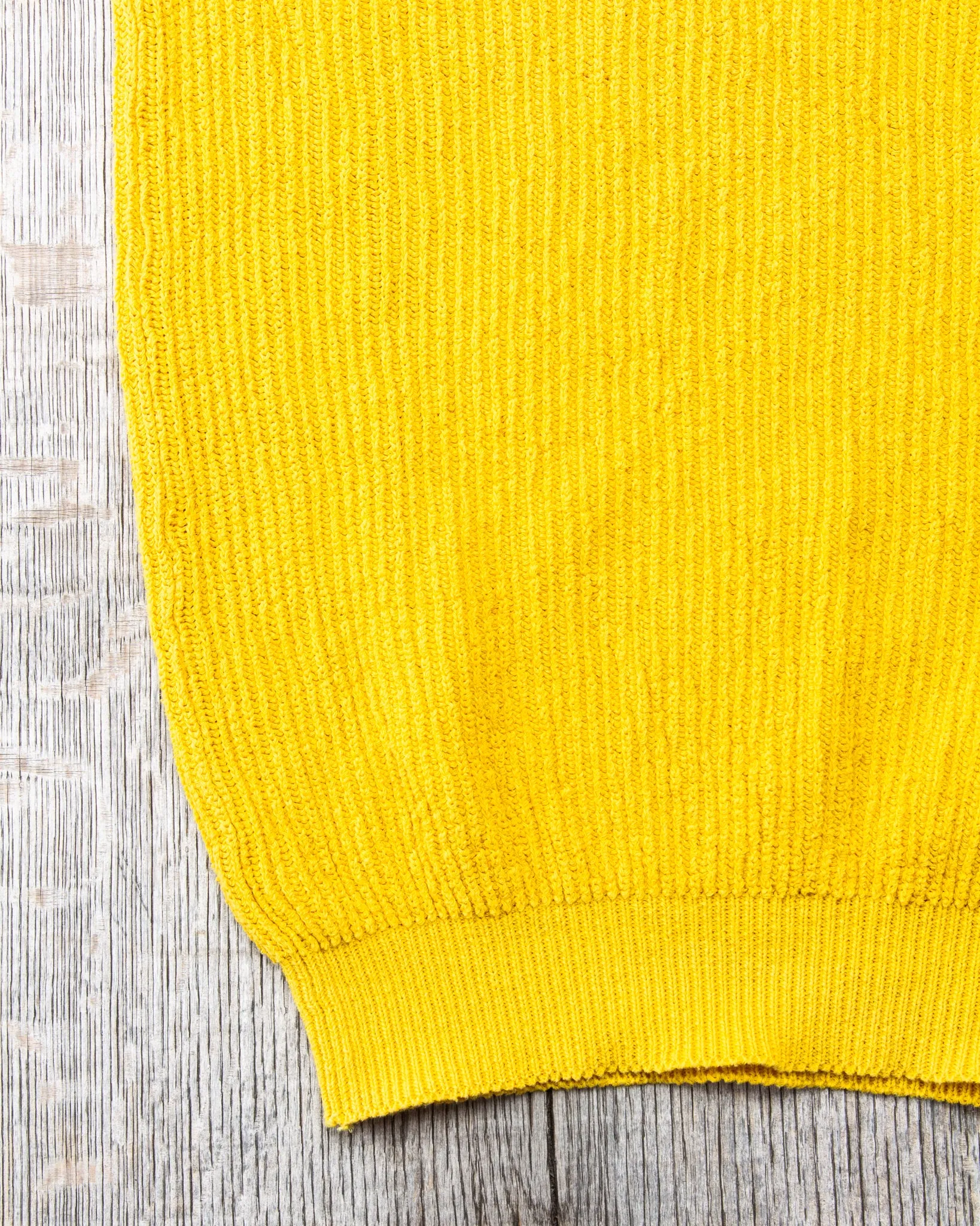 Tender Type 741 Rib Shoulder Pullover Turmeric Dyed