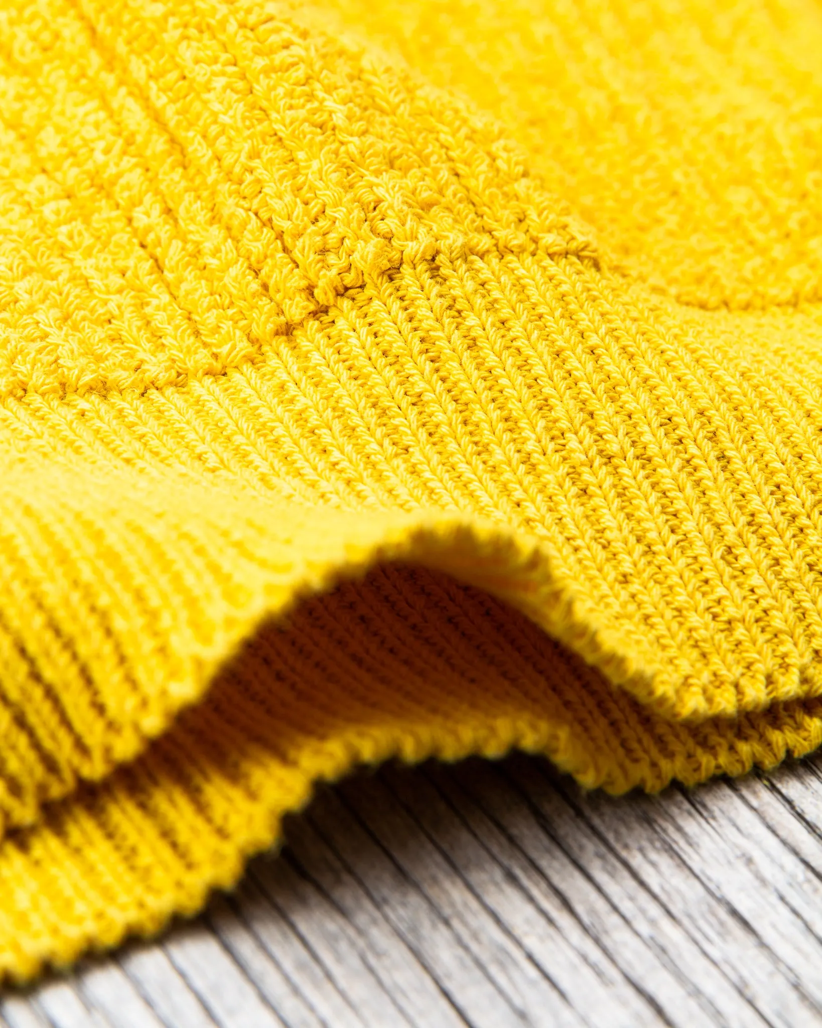 Tender Type 741 Rib Shoulder Pullover Turmeric Dyed