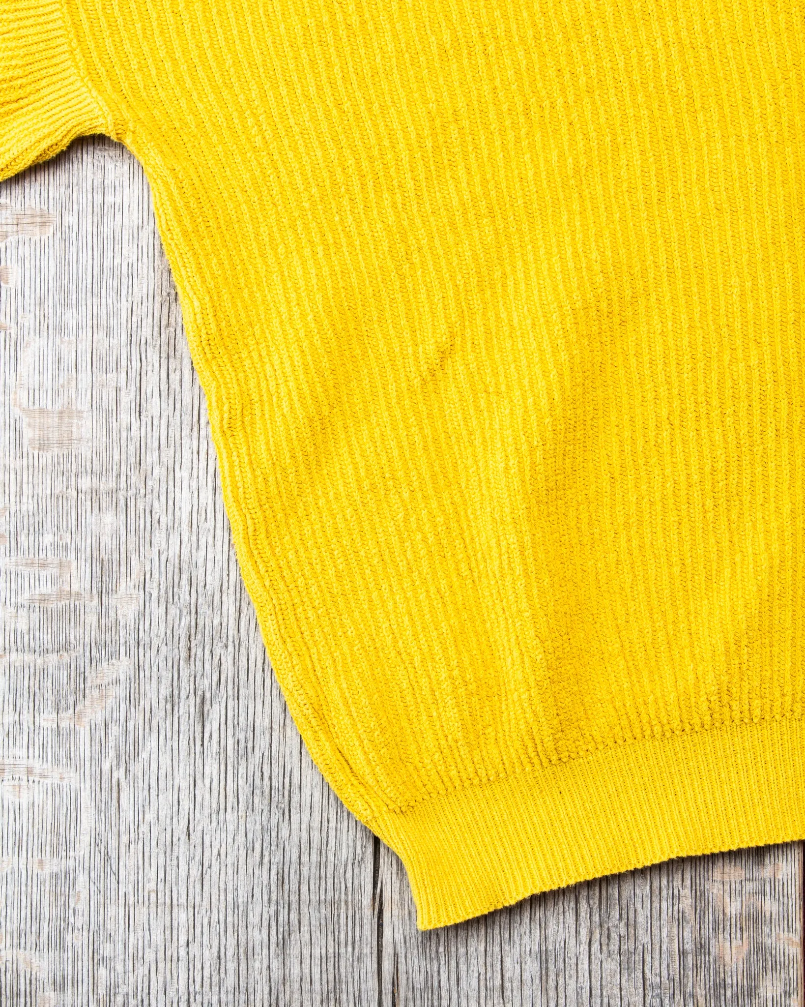 Tender Type 741 Rib Shoulder Pullover Turmeric Dyed