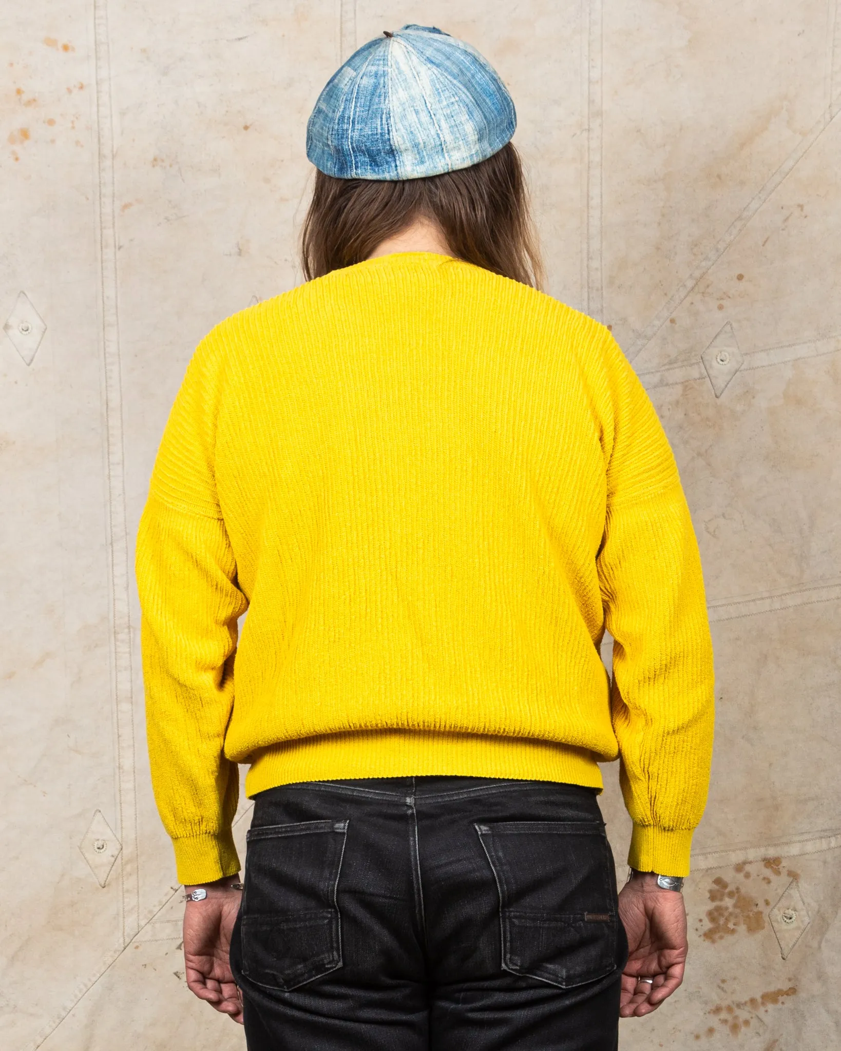 Tender Type 741 Rib Shoulder Pullover Turmeric Dyed