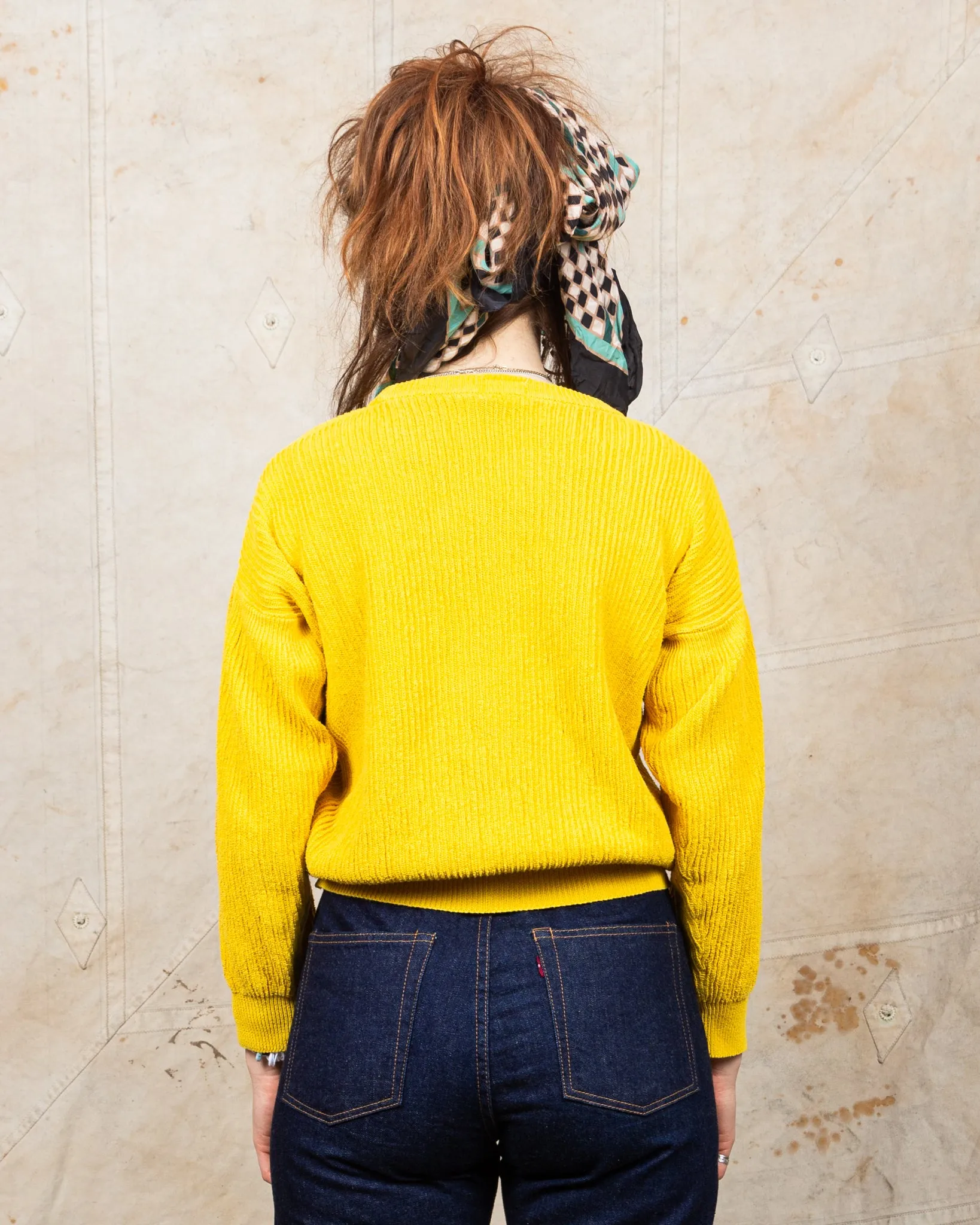 Tender Type 741 Rib Shoulder Pullover Turmeric Dyed