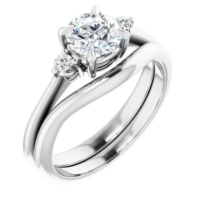 Tess - Three Stone Prong Set Moissanite Engagement Ring