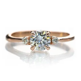 Tess - Three Stone Prong Set Moissanite Engagement Ring