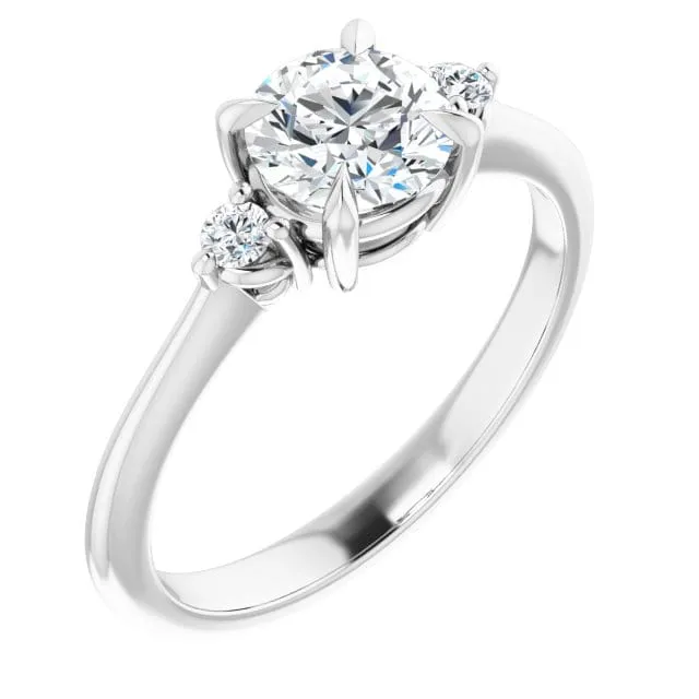 Tess - Three Stone Prong Set Moissanite Engagement Ring