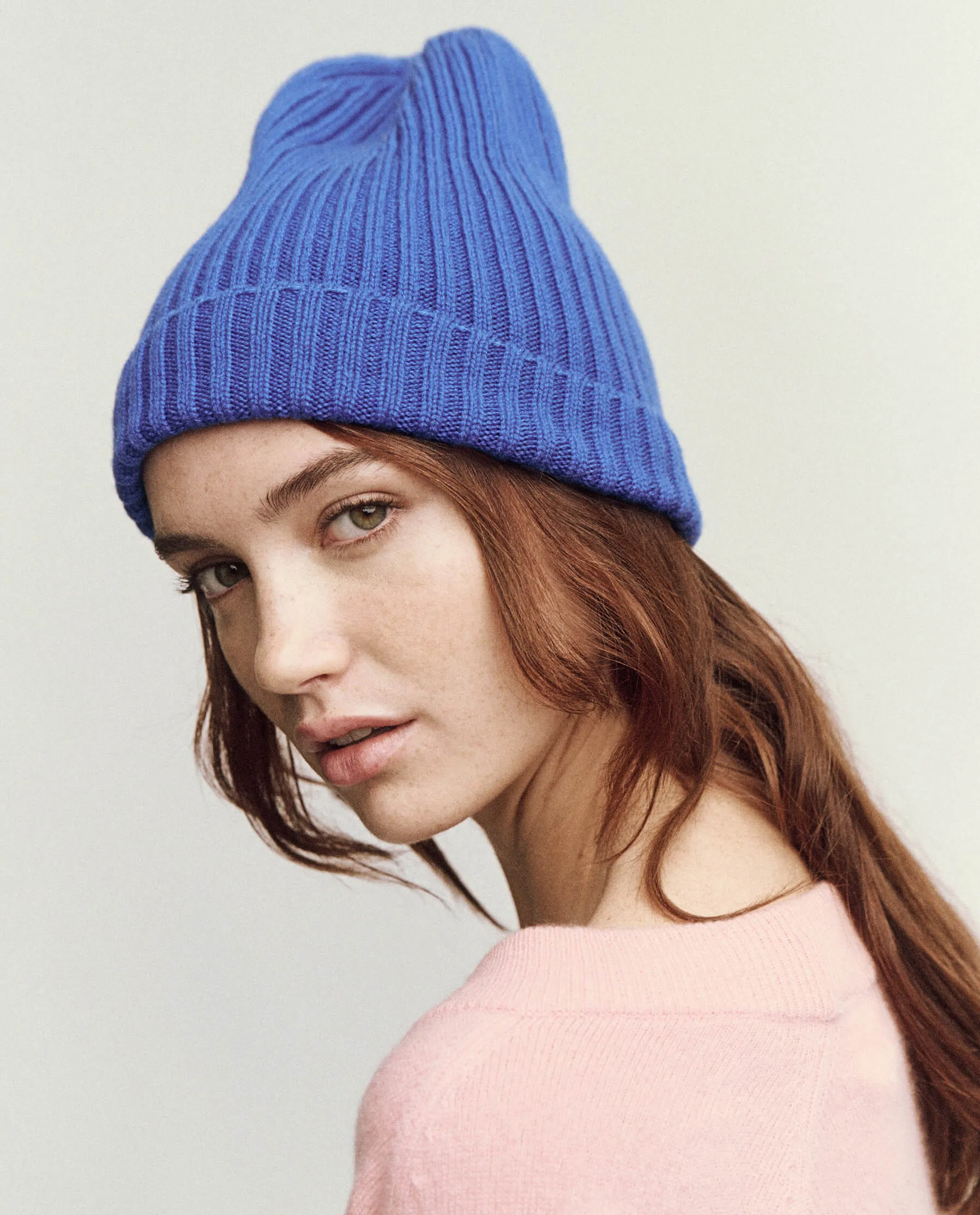 The Cashmere Hat. -- Bright Blue