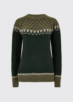 Thornfield Women’s Fair Isle knit - Olive