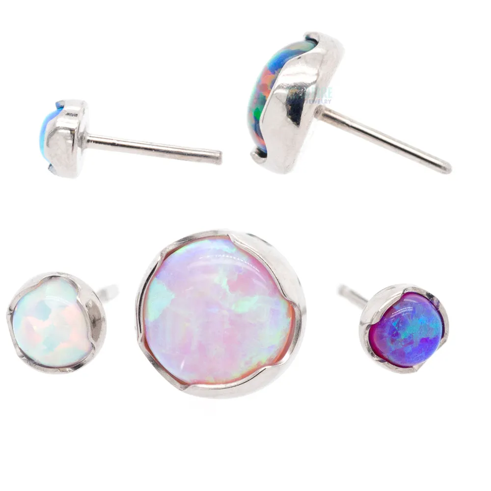 threadless: Prong-Set Opal Cabochon End