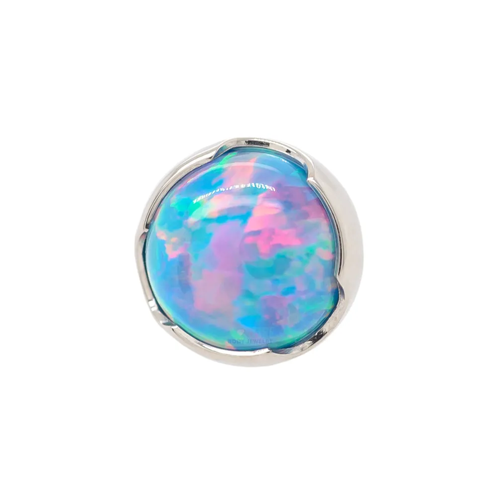 threadless: Prong-Set Opal Cabochon End