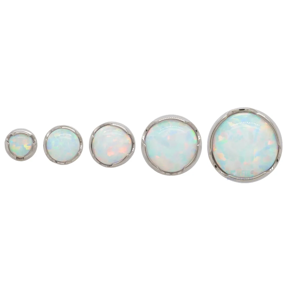 threadless: Prong-Set Opal Cabochon End