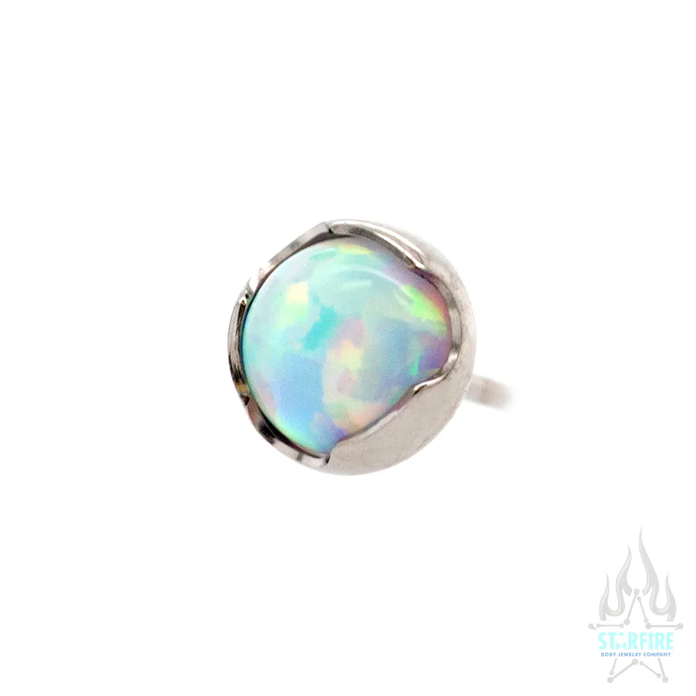 threadless: Prong-Set Opal Cabochon End