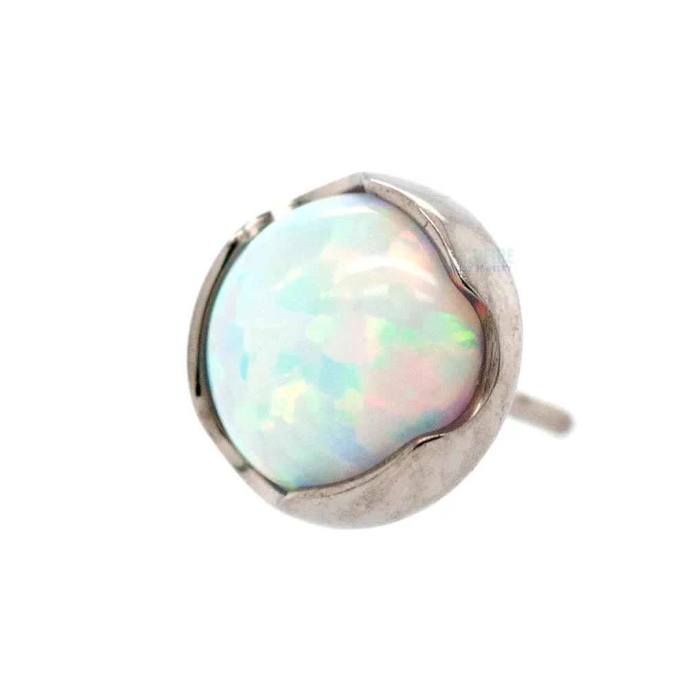 threadless: Prong-Set Opal Cabochon End