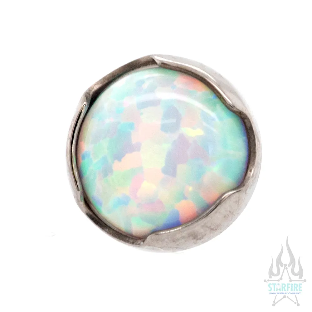 threadless: Prong-Set Opal Cabochon End