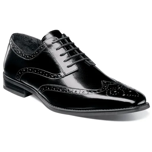 Tinsley Black Wingtip Oxfords