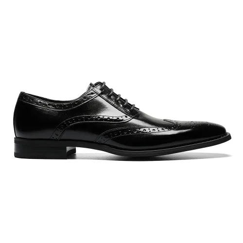 Tinsley Black Wingtip Oxfords