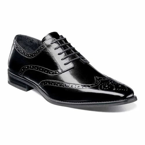 Tinsley Black Wingtip Oxfords