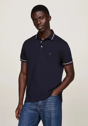 Tommy Hilfiger Tipped Polo Shirt, Desert Sky