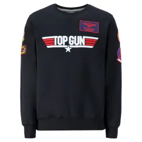 Black TOP GUN Logo Sweater