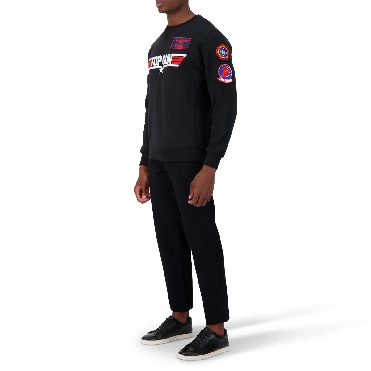 Black TOP GUN Logo Sweater