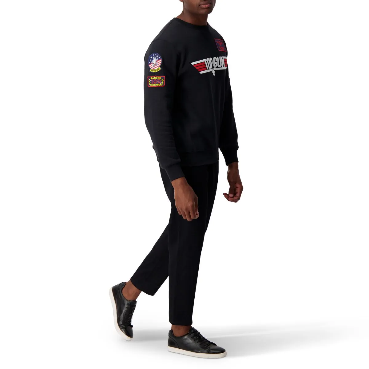 Black TOP GUN Logo Sweater