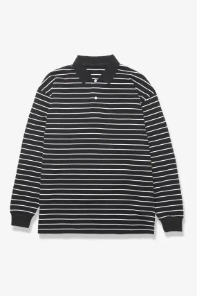 TRS - Oversized Striped Polo - Black