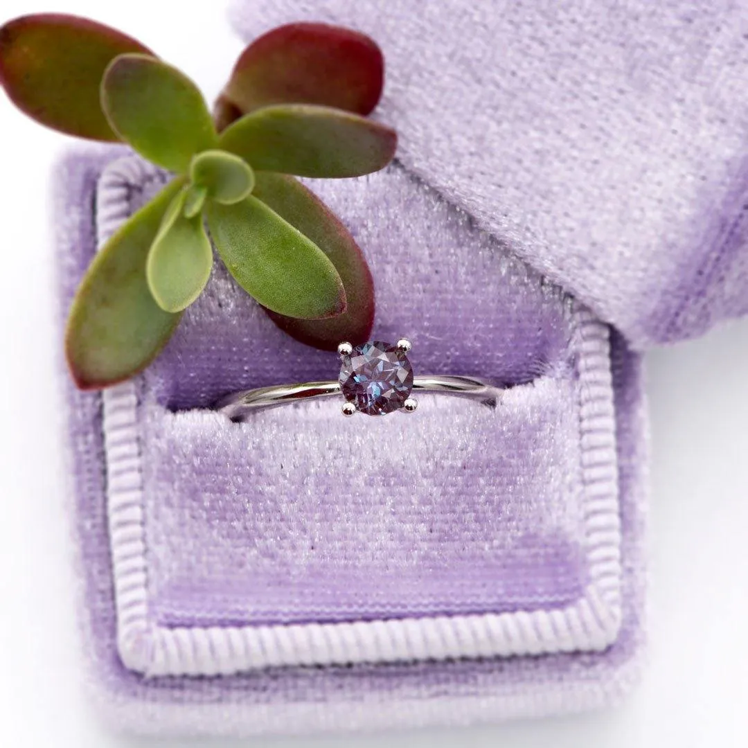 Tula - Floral Prong Set Solitaire Engagement Ring - Setting only