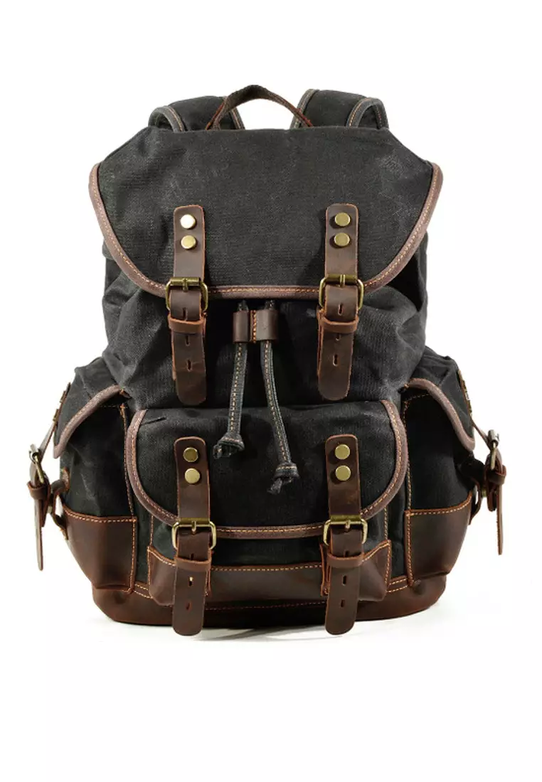 Twenty Eight Shoes VANSA Vintage Wax Canvas Backpacks VBM-Bp9508