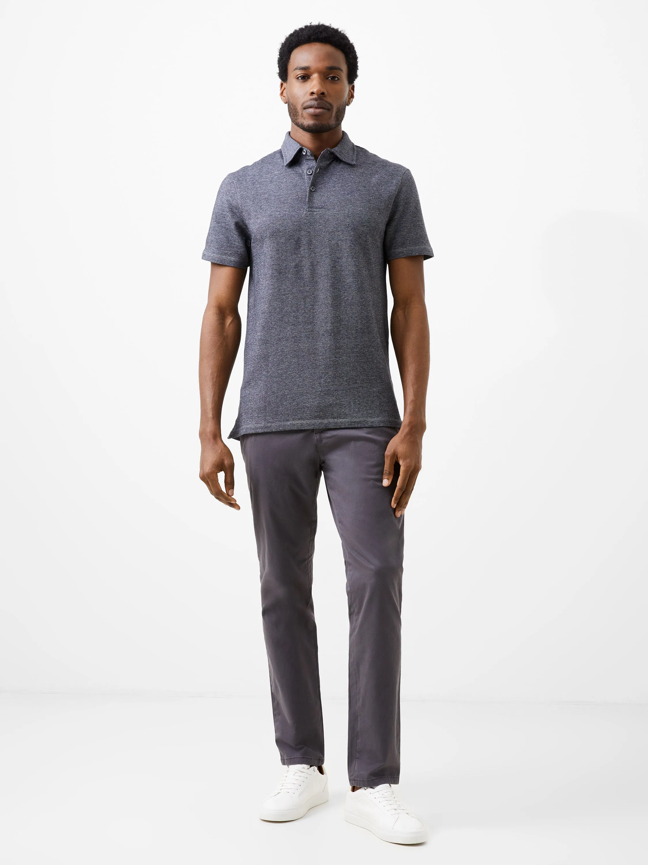 Twill Texture Polo Shirt