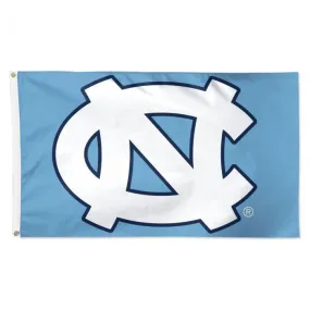 UNC Tar Heels Interlock Carolina Blue Flag 3x5