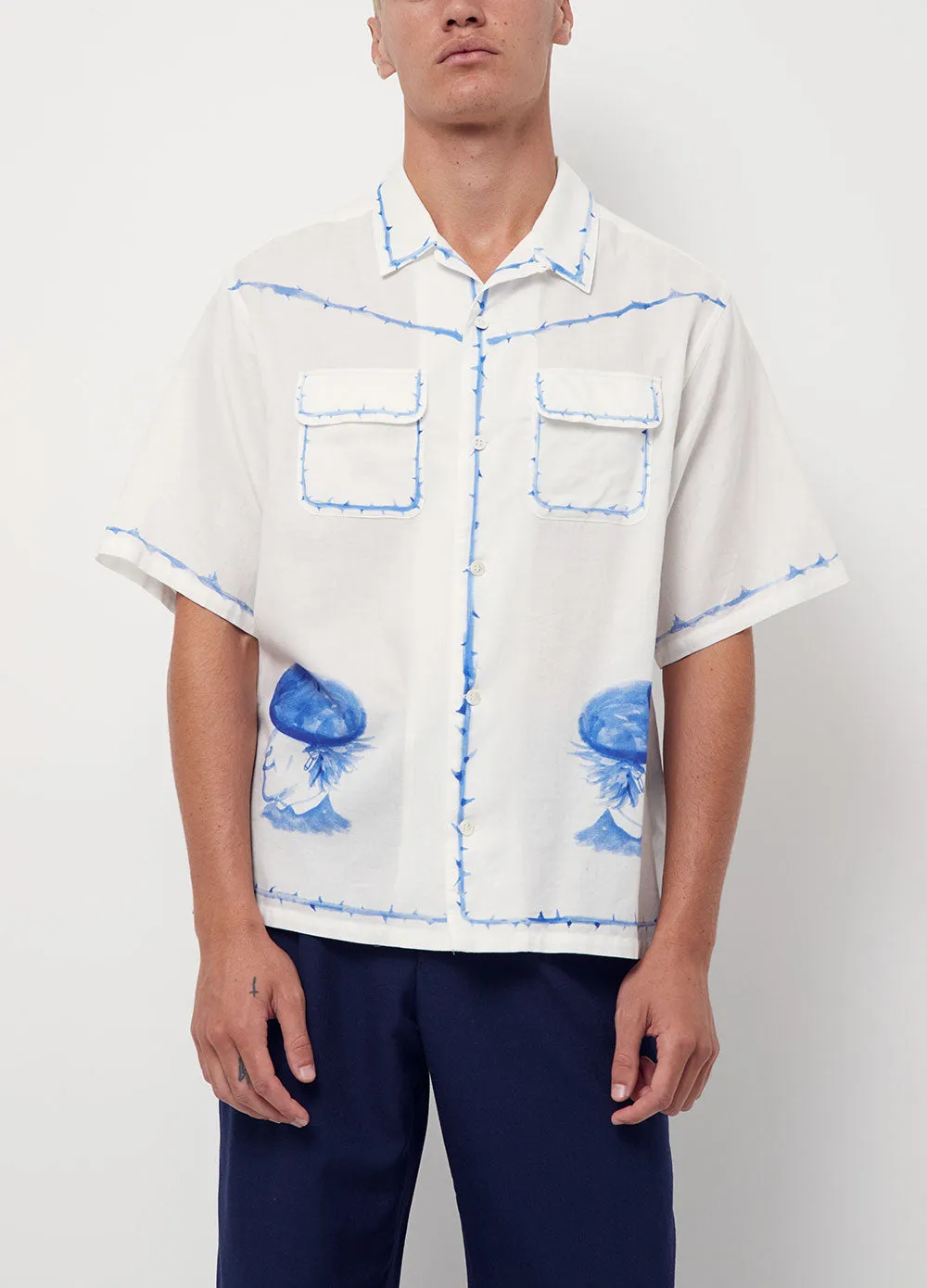 Undercover -  Printed Short-sleeve Shirt - Shirt