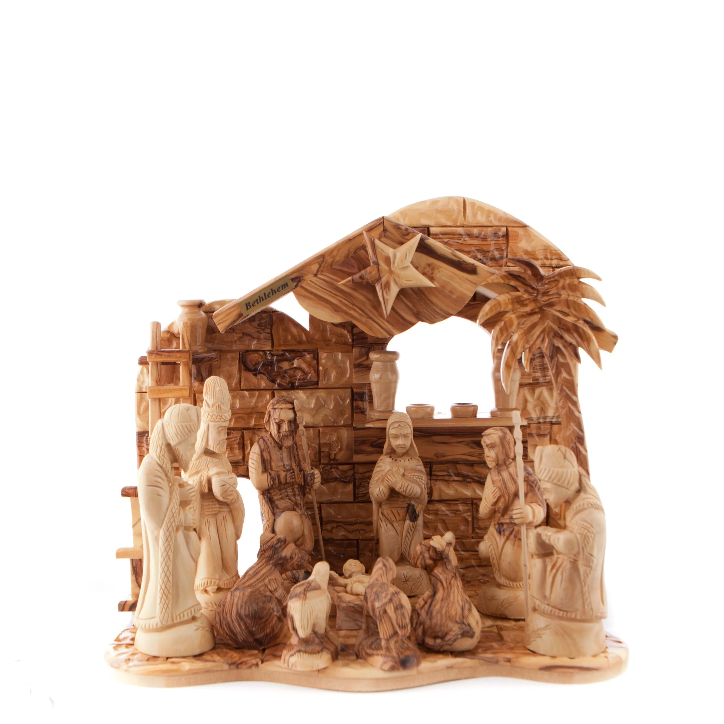 Unique Nativity Scene Set with Music Player, 13  from Bethlehem