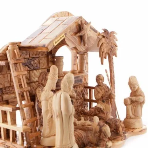 Unique Nativity Scene Set with Music Player, 13  from Bethlehem