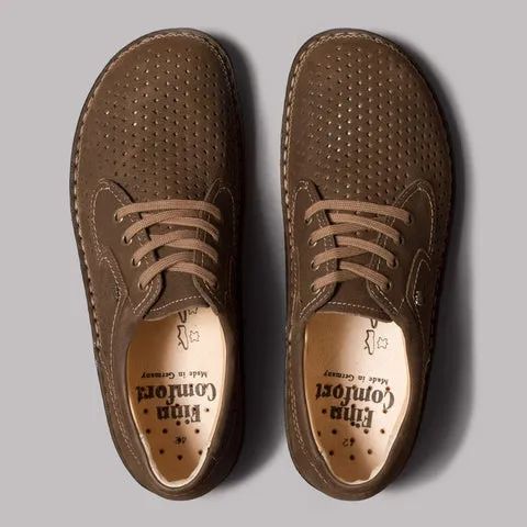 Unisex Nubukvienna Kaffee Baden Oxfords from Finn Comfort