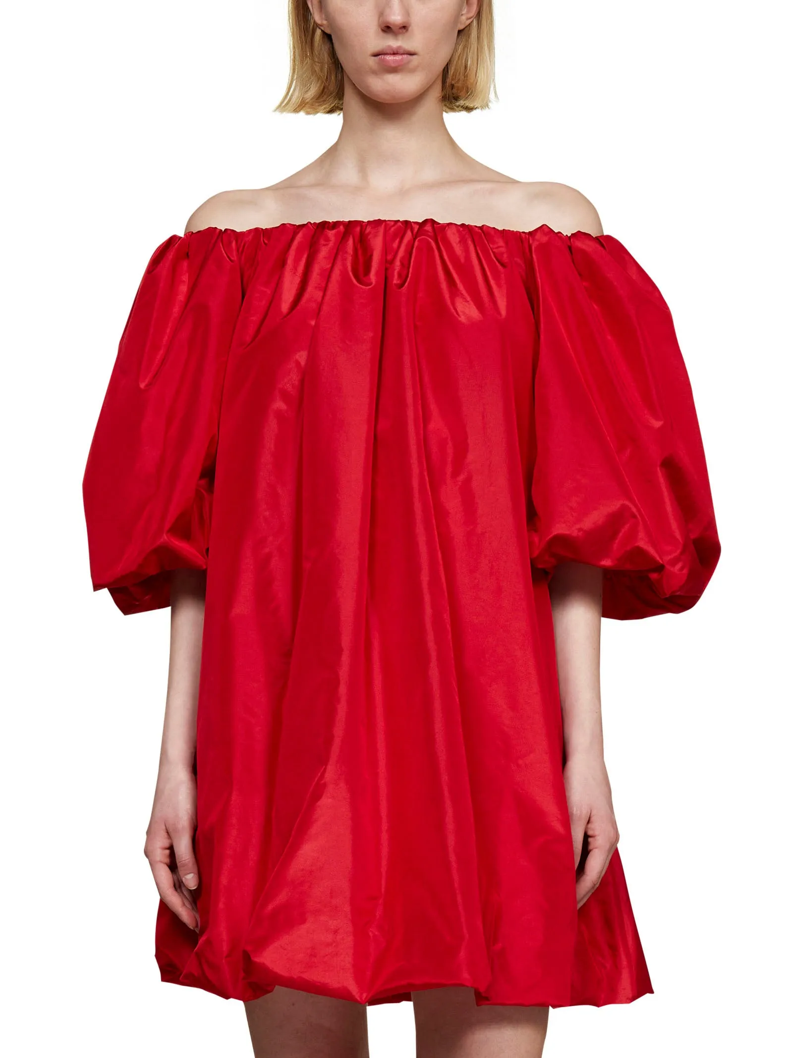 Valentino Flared Off-Shoulder Mini Dress