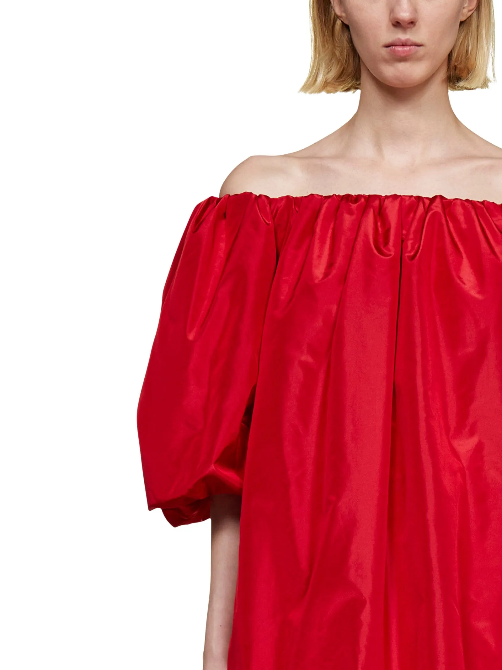 Valentino Flared Off-Shoulder Mini Dress