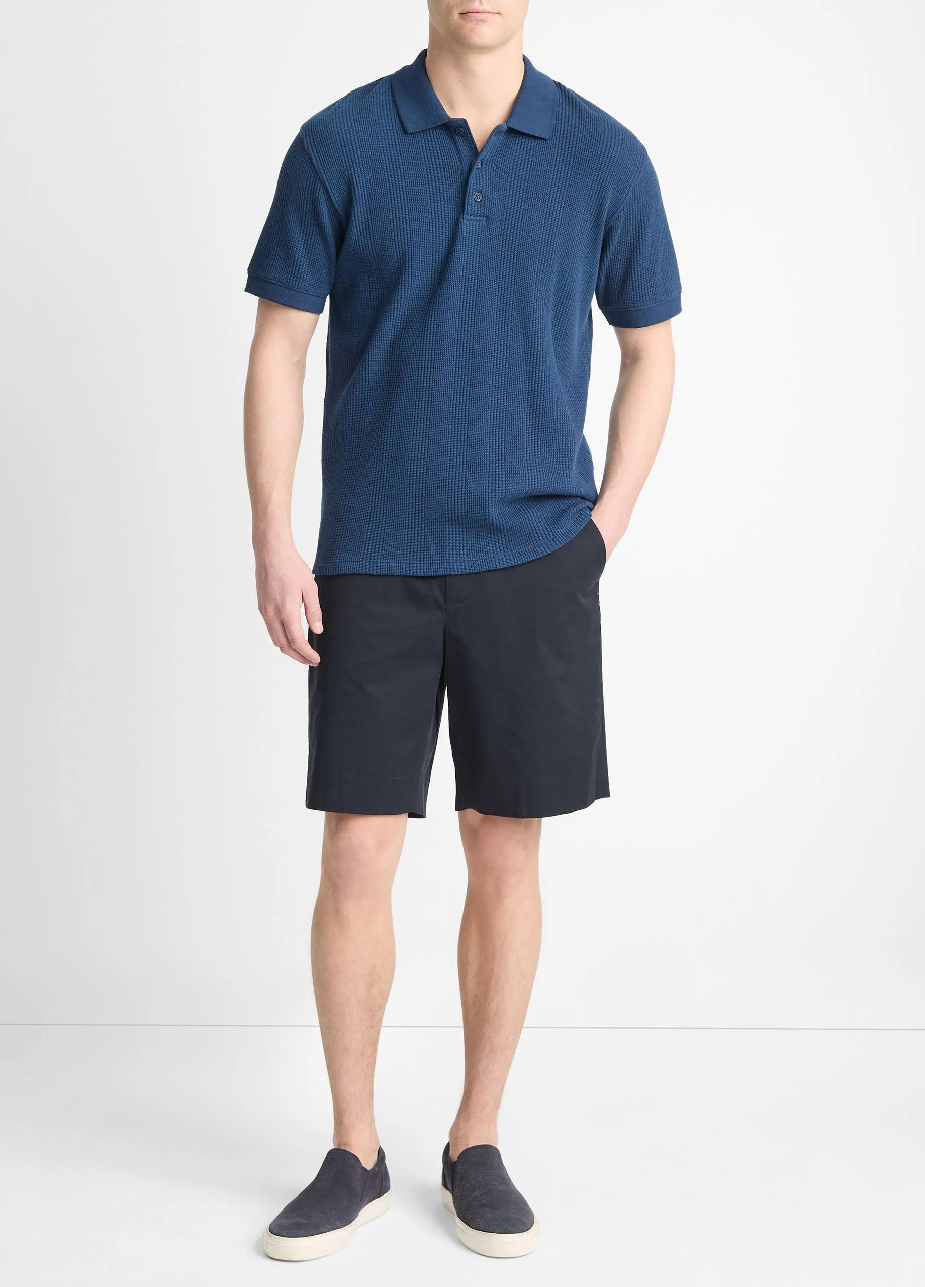 Variegated Pima Cotton Polo Shirt