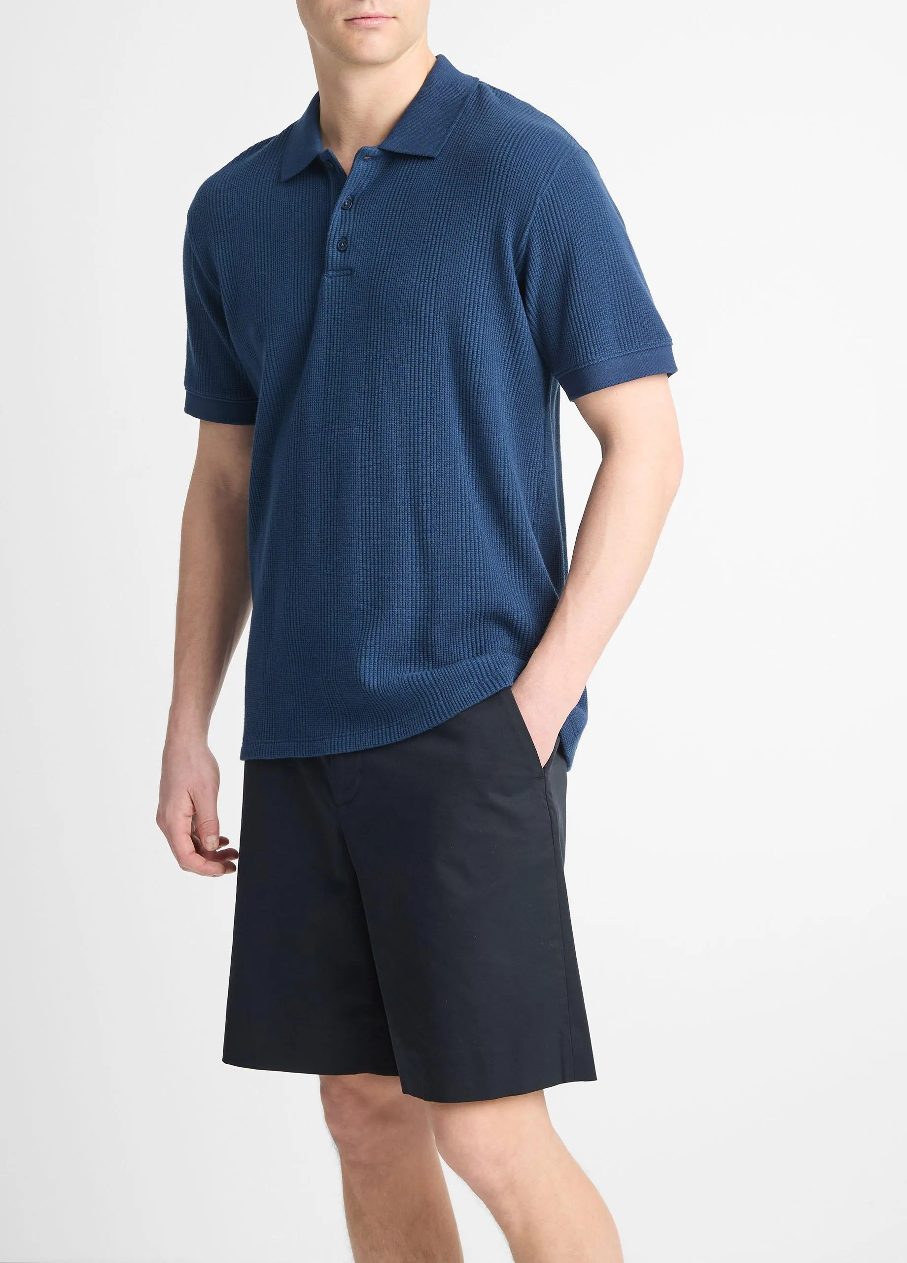 Variegated Pima Cotton Polo Shirt