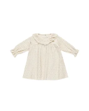 VELOUR BABY DRESS || POLKA DOT